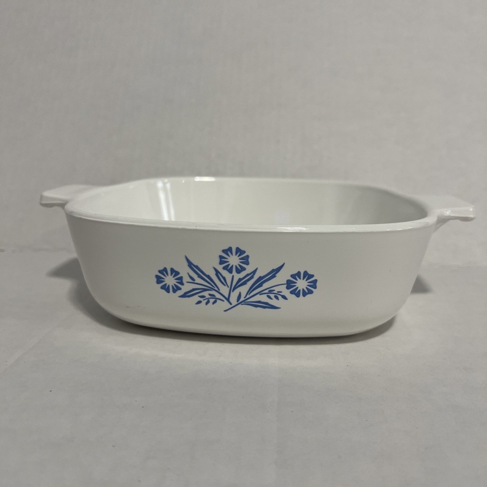 Corning Ware P-1-B Blue Cornflower 1 Quart No Lid